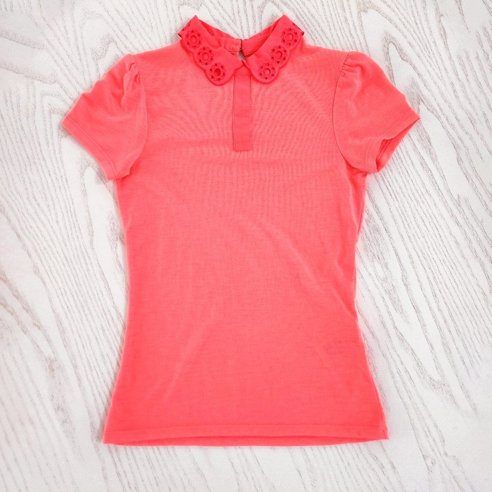 Ted Baker | Neon Pink Collared Tee